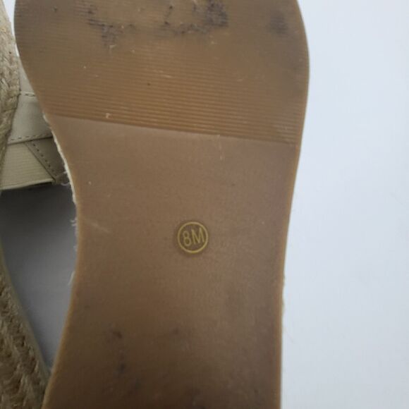 Anne Klein Nomad Chunky Chain Beige Platform Espadrille Size 8 M - Picture 15 of 15
